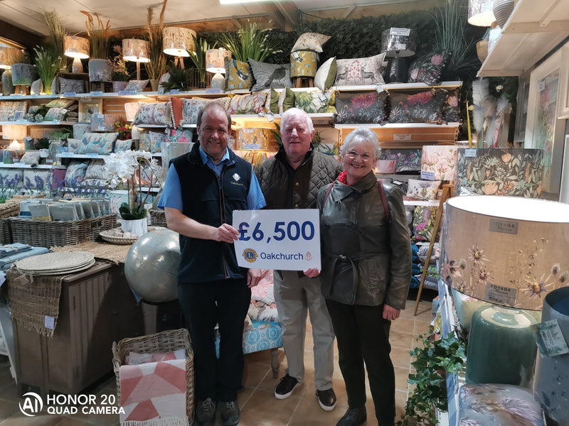 £6,500 RAISED FOR LOCAL CHARITIES & WORTHY CAUSES